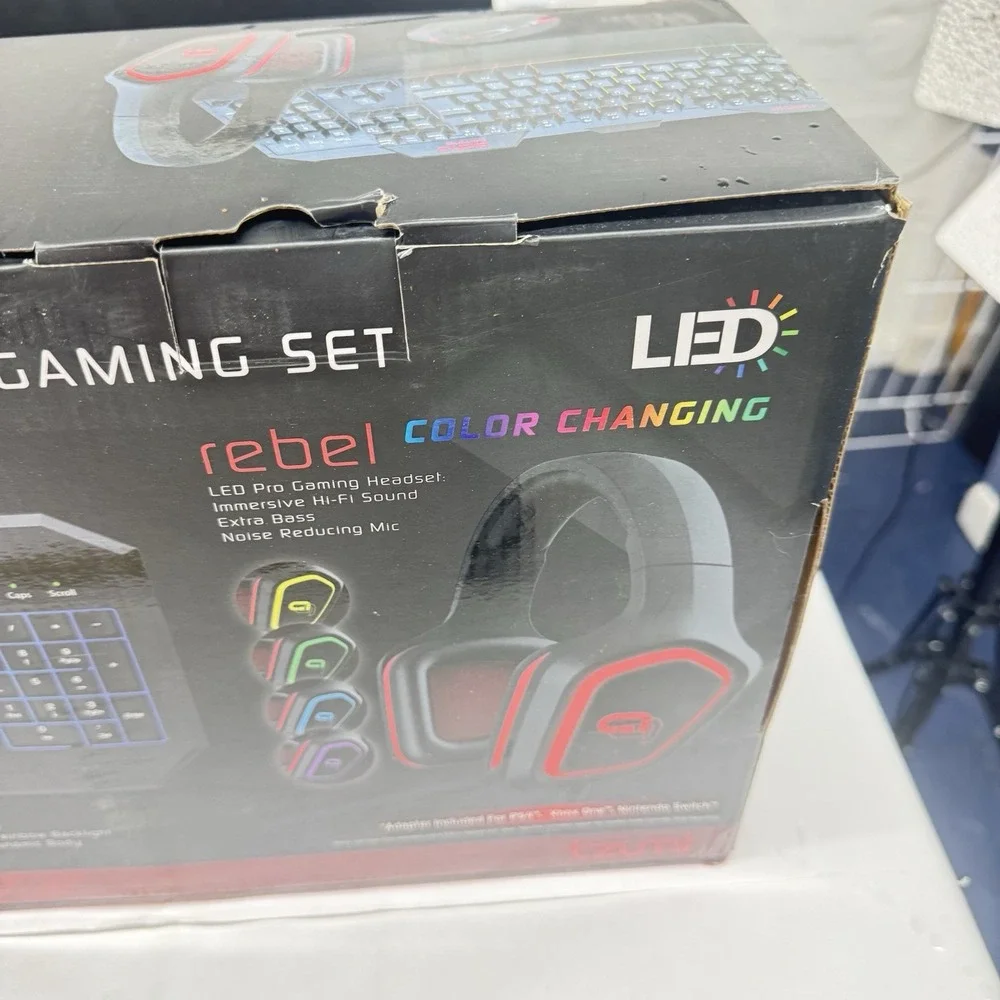Alpha Gaming Battle Group 3 Pieces Keyboard Mouse Headset For PC Console |New!
